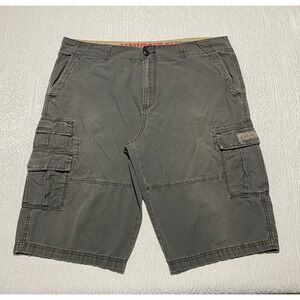 Unionbay Mens‎ Cargo Shorts 40 Gray Casual Outdoor Utility Ripstop Lightweight